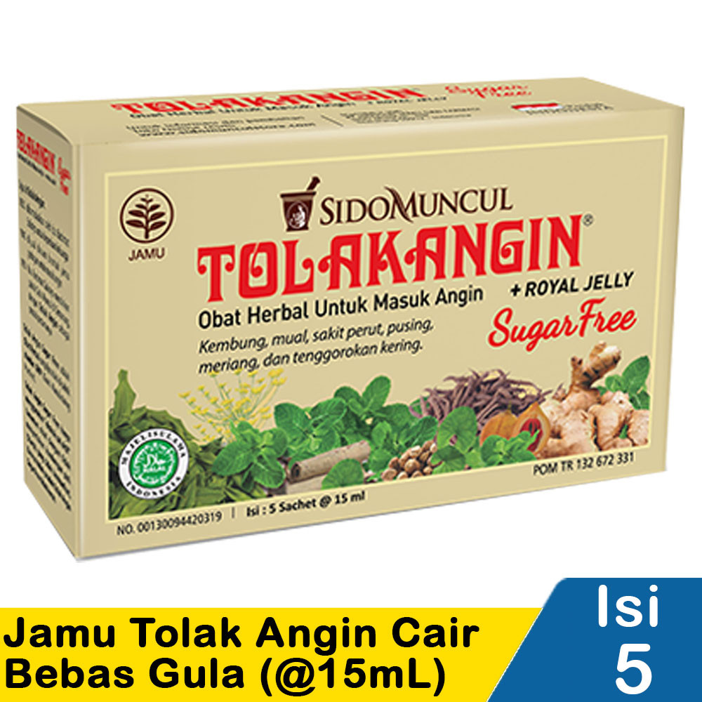 Jual SIDO MUNCUL JAMU TOLAK ANGIN CAIR BEBAS GULA 5x15mL | Shopee Indonesia