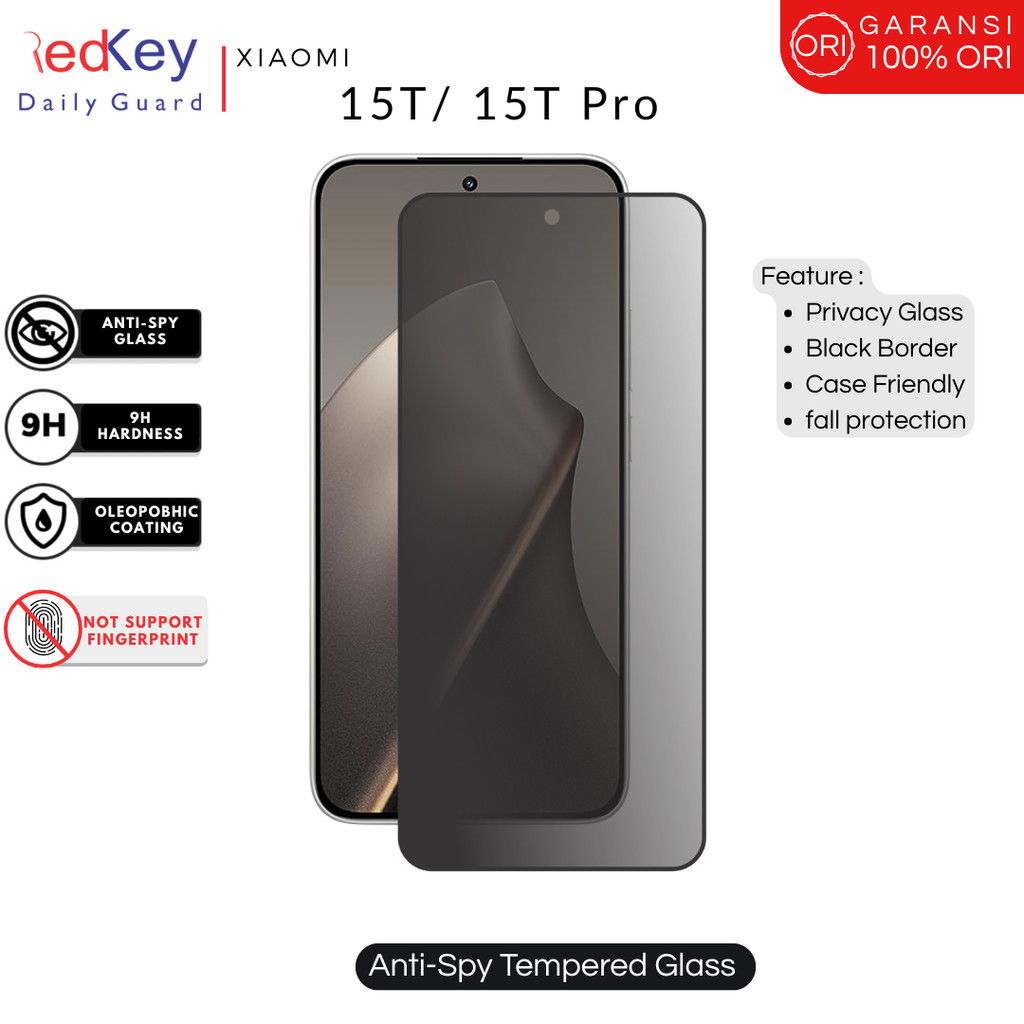 Protection écran Anti-espion Pour Xiaomi 15T/15T Pro - 2 Films Hydrogel Flexibles HD
