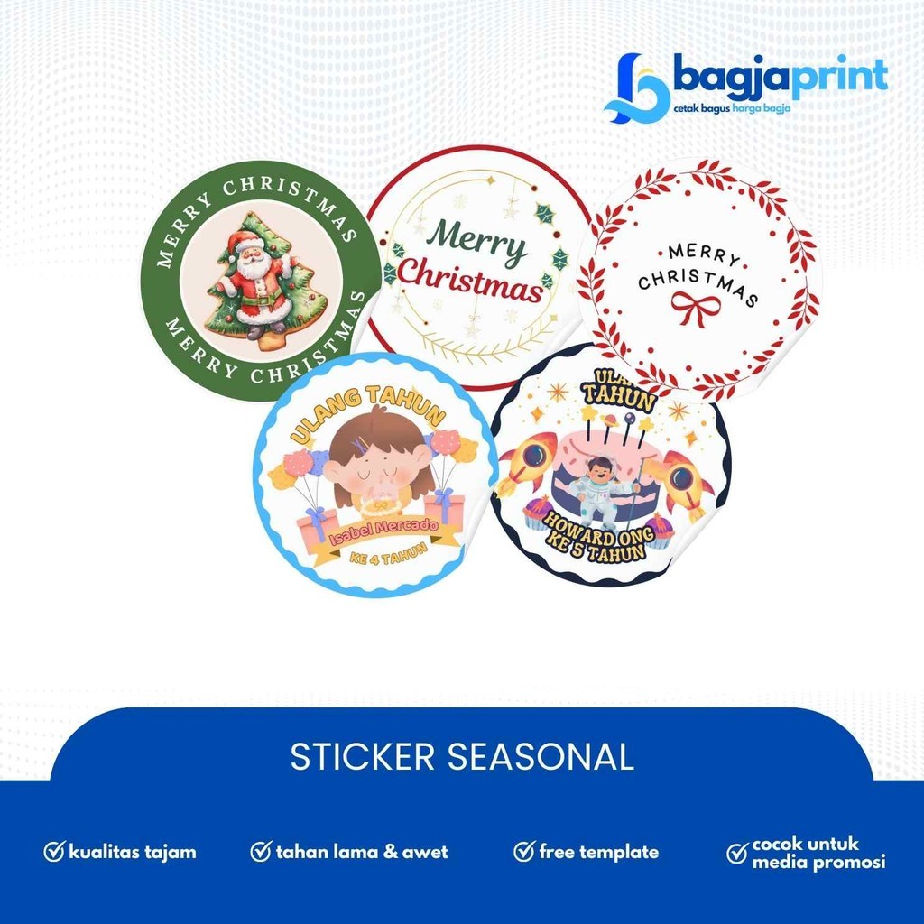 Jual CETAK STIKER VINYL LABEL BULAT LABEL STIKER SEASONAL CUSTOM ...