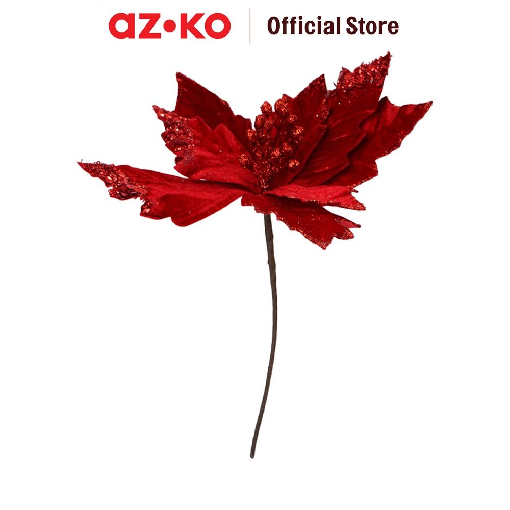Jual AZKO Noelle 30 cm Bunga Dekorasi Natal Christmas Poinsettia ...