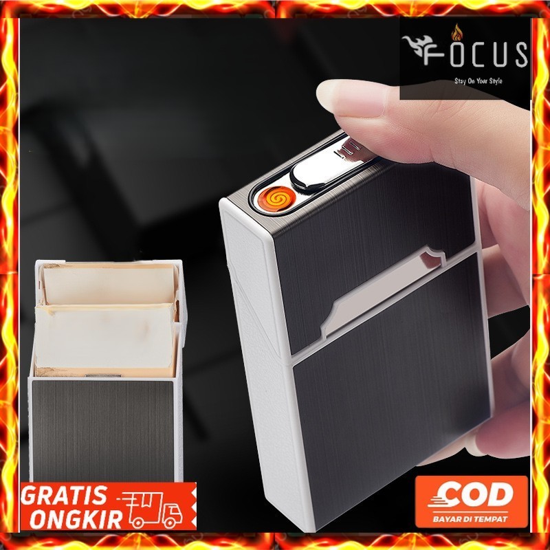 Jual FOCUS FIRETRIC KOTAK BOX PENYIMPANAN R0KO 20 SLOT + KOREK ELEKTRIK ...