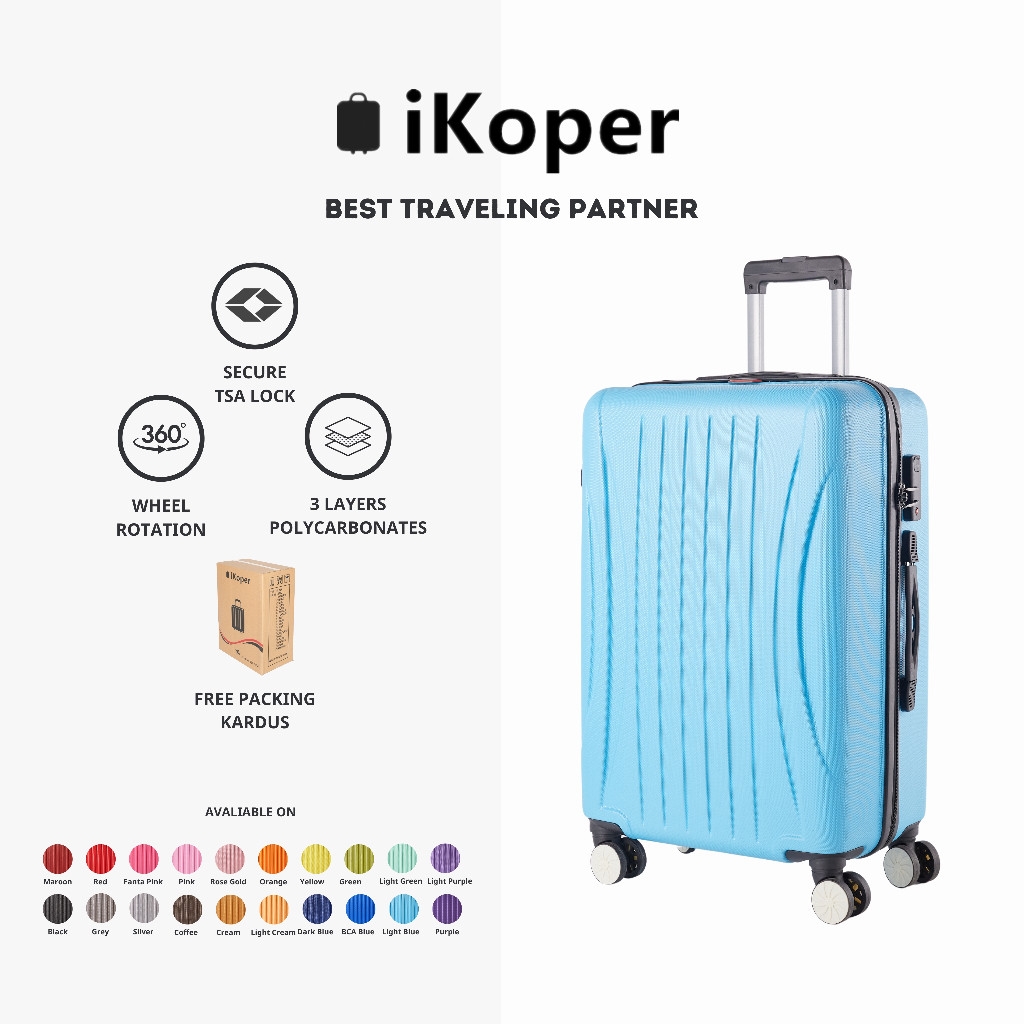 Jual [iKoper] Koper 24 Inch Original Polo Luggage Size Koper Fiber ...