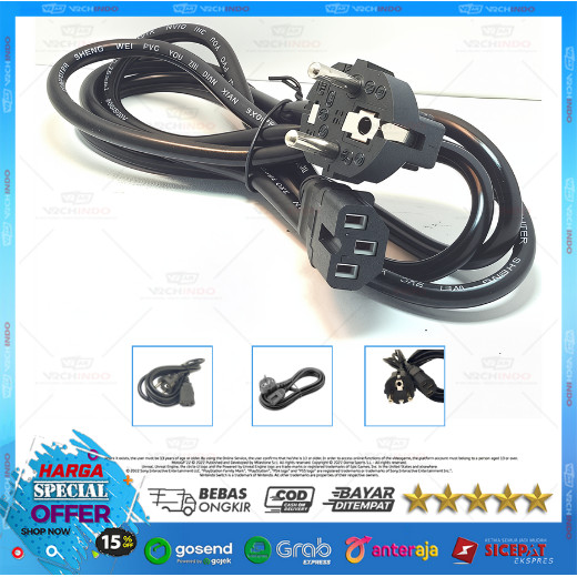 Jual Kabel Power CPU 1.8M PC Komputer Desktop Premium High Quality ...