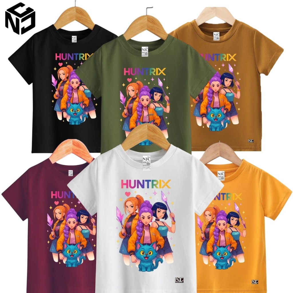 Jual Kaos Huntrik Anak K-Pop Demon Hunters usia 1-12tahun | Shopee ...