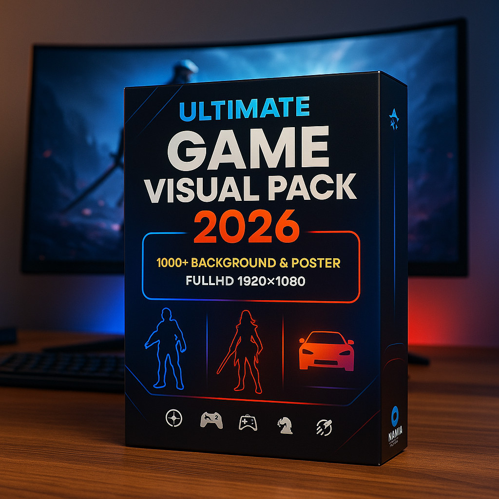 Jual Ultimate Game Visual Pack 2026 – 1000+ Background & Poster FullHD ...