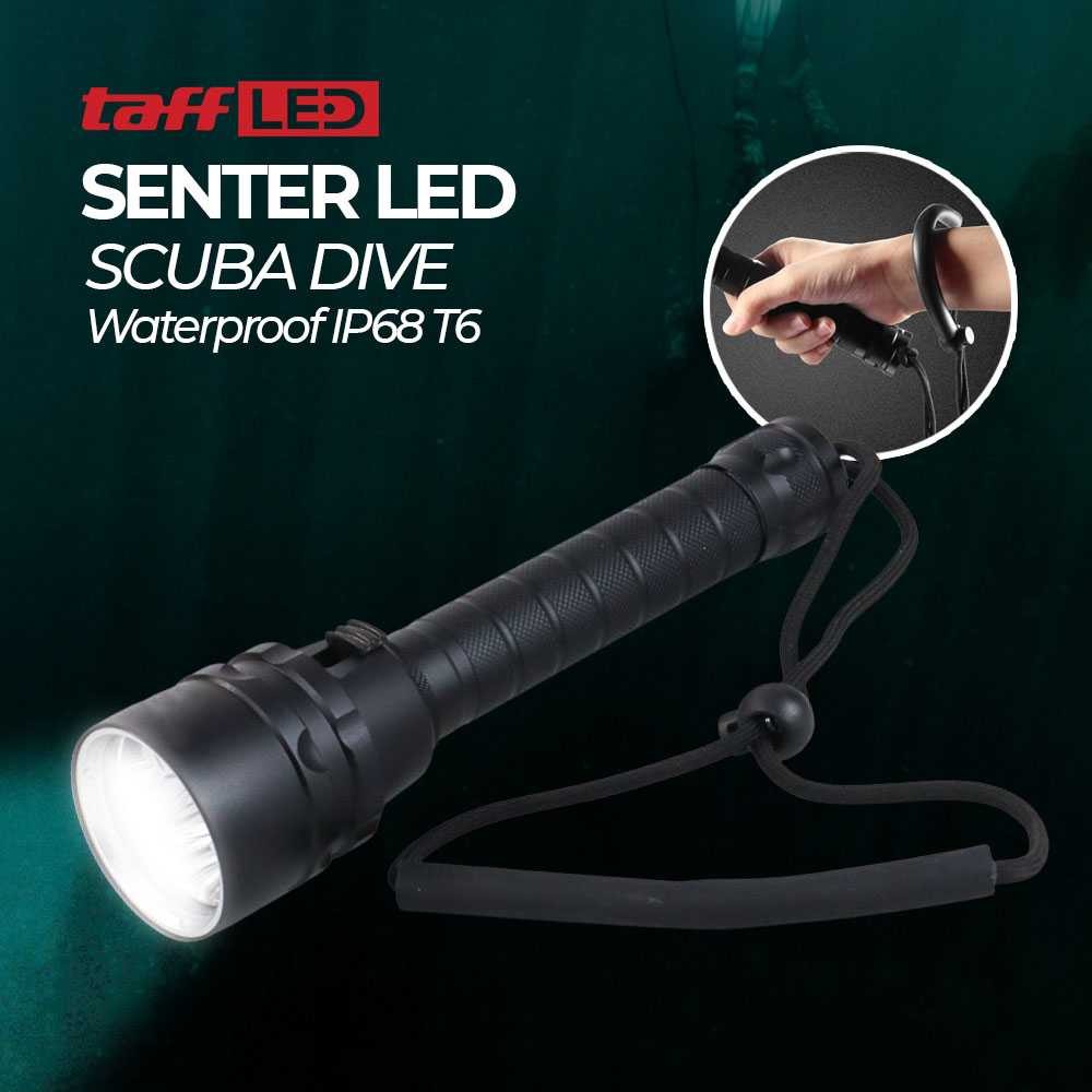 Jual TaffLED Senter LED Scuba Dive Waterproof IP68 T6 Baterai - TG-S151 ...