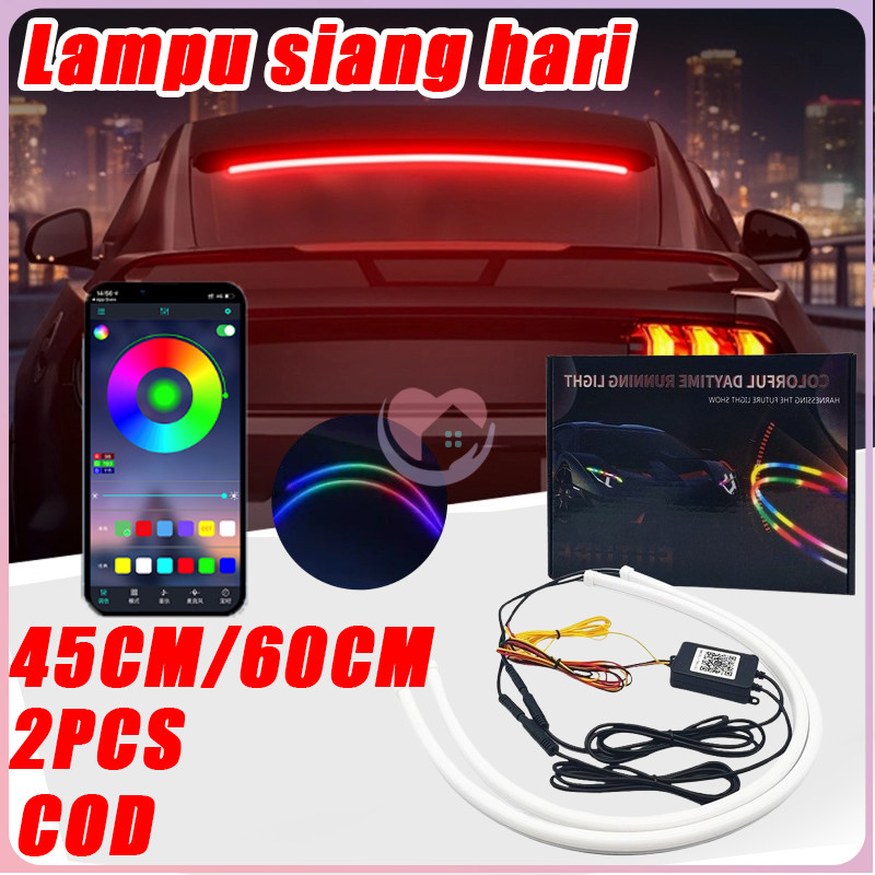 Jual 【COD】Lampu siang hari asli RGB matrix, 45cm/60cm, lampu warna ...