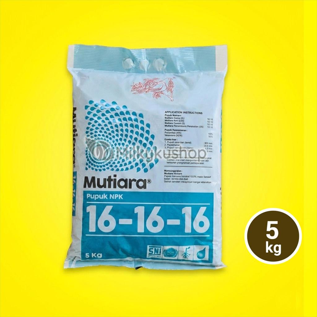 PUPUK MEROKE MUTIARA NPK 16 16 16 ISI 5 KG KEMASAN PABRIK