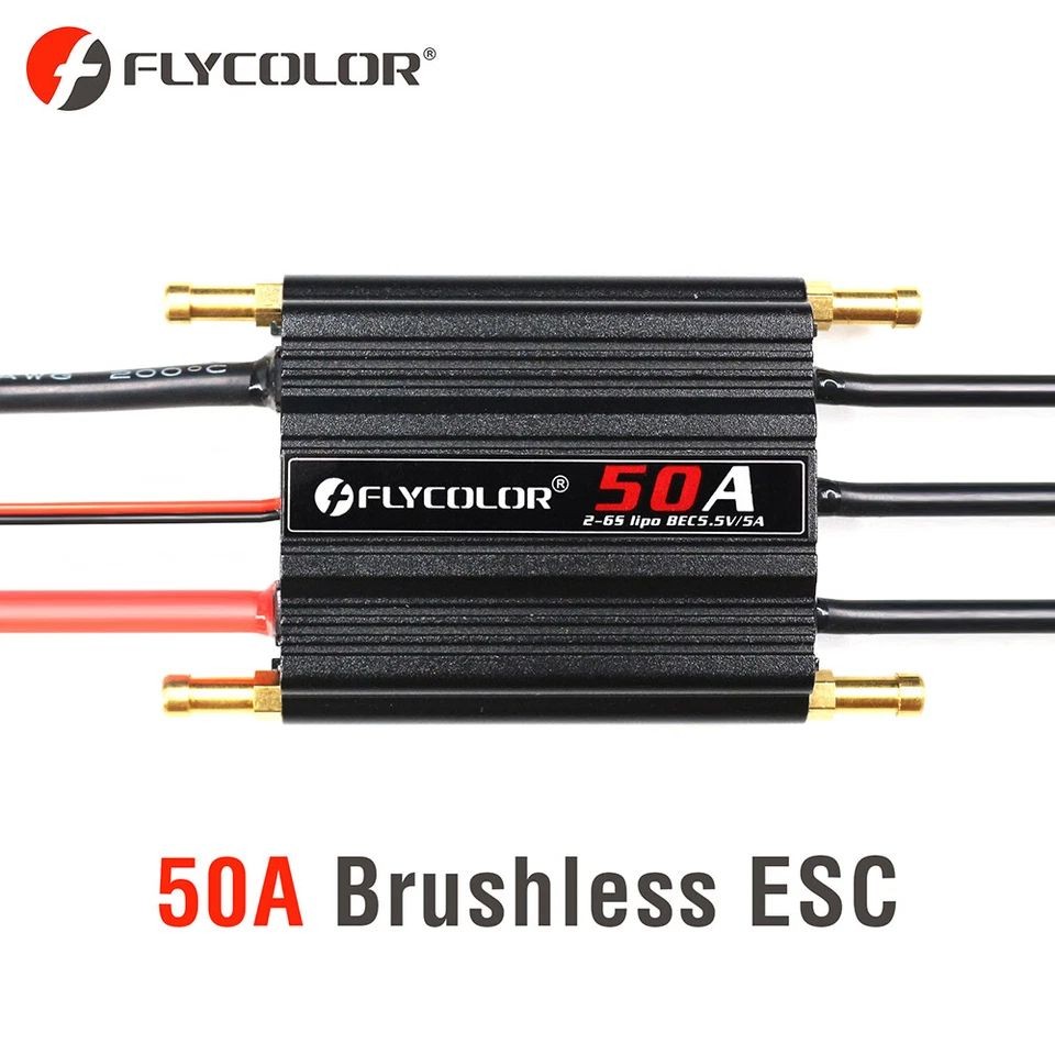 Jual FlyColor Brushless 50A ESC BEC 2-6s 5.5V/5A Waterproof RC | Shopee ...