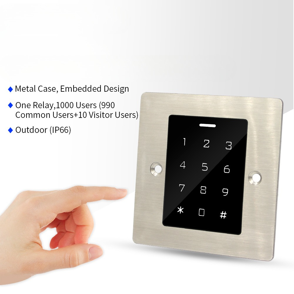 Jual Embedded Metal Access Control System Kits Waterproof 125KHz RFID ...