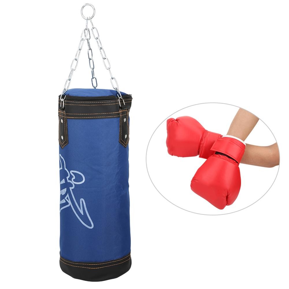 Empty Boxing Sandbag Home Fitness Hanging Kick Punching Bag Boxing Training  Fight Karate Punch Muay Thai Sand Bag