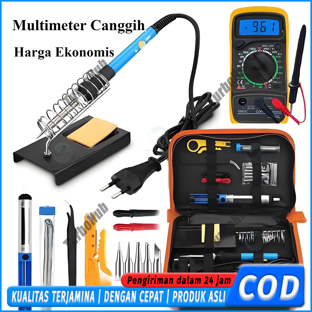 Jual COD Set Solder Listrik Lengkap 60W/80W Dengan Multimeter ...