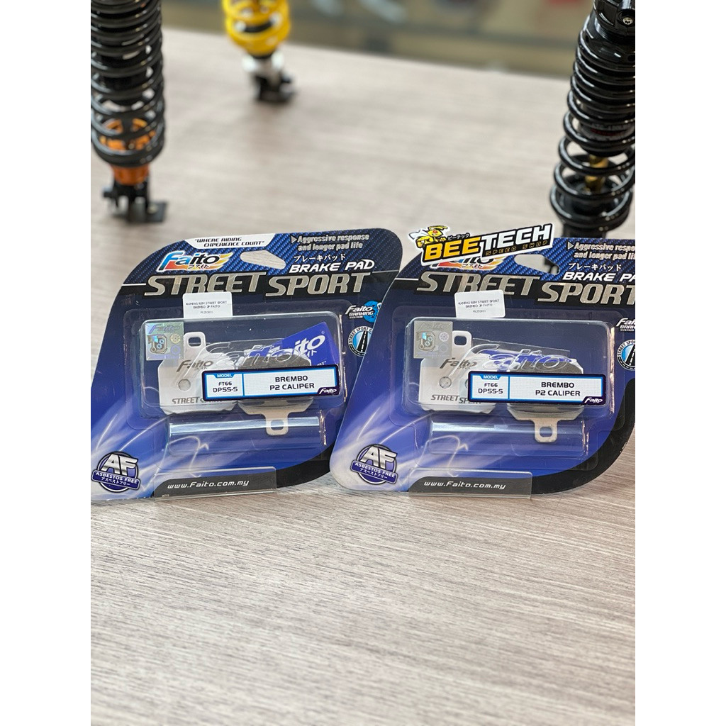 Jual KAMPAS REM (DISC PAD) BREMBO 2P FAITO STREET SPORT ORIGINAL FAITO ...