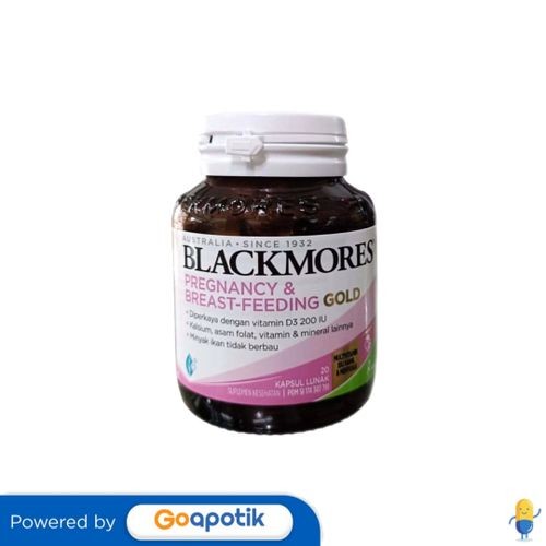 Jual Blackmores Pregnancy & Breastfeeding Gold Botol 20 Kapsul | Shopee ...