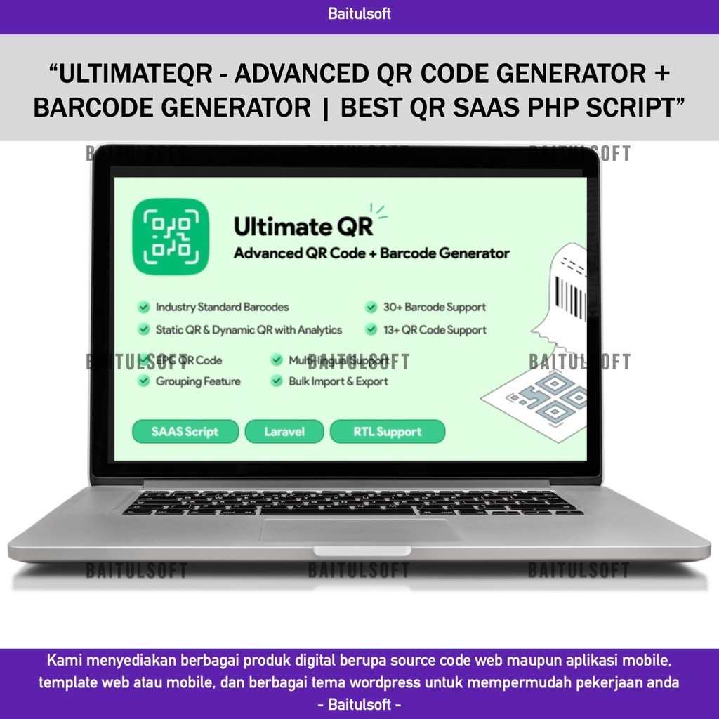 Jual SOURCE CODE APLIKASI WEB ULTIMATEQR - ADVANCED QR CODE GENERATOR ...