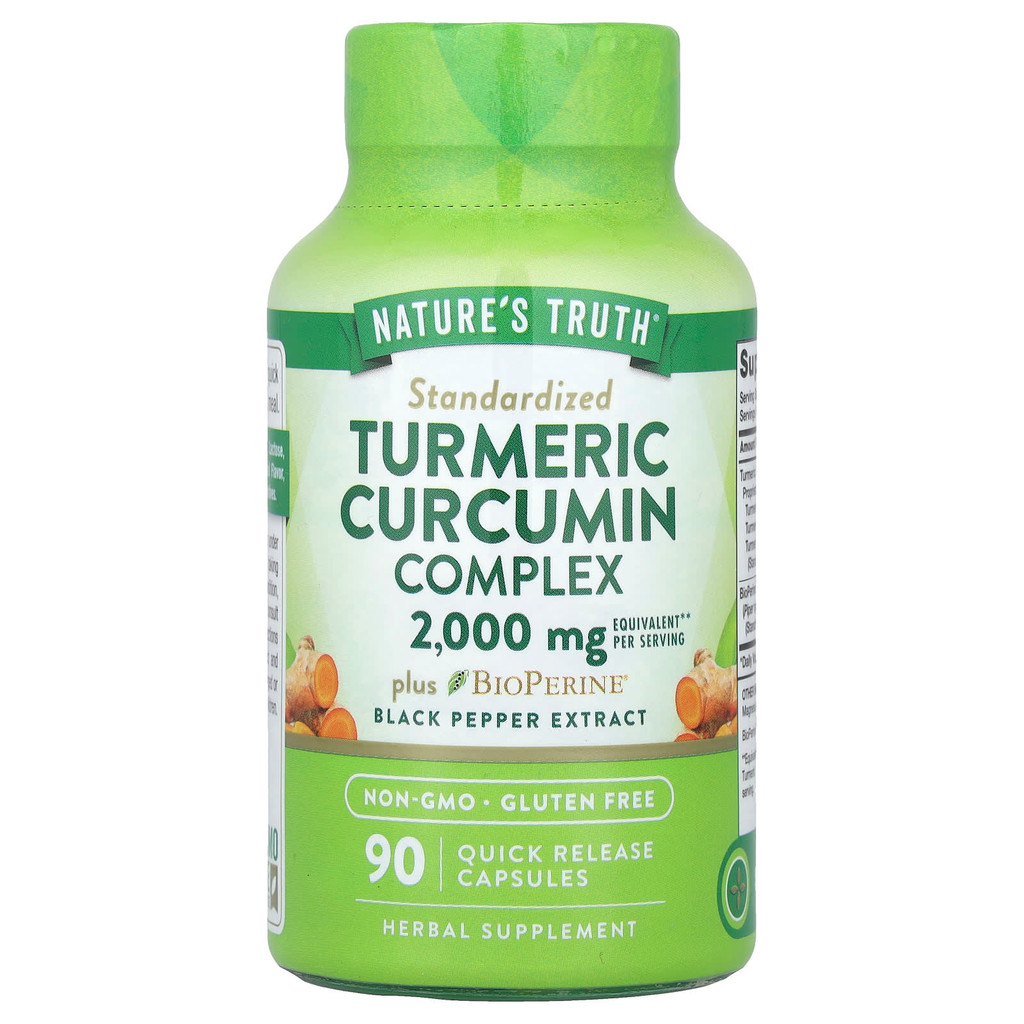 Jual Nature's Truth, Turmeric Curcumin Complex Plus BioPerine® Black ...