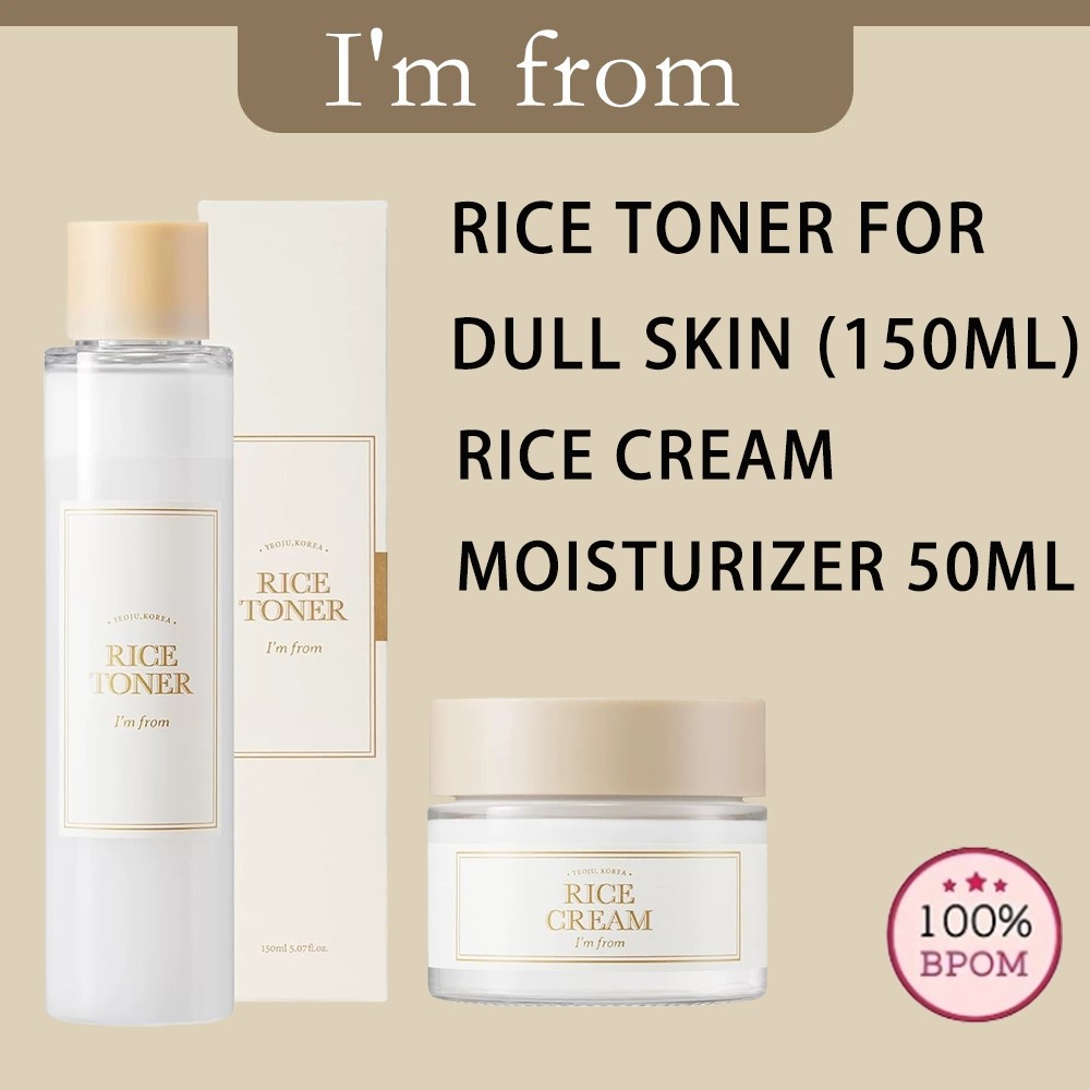 Jual Rice Cream / Moisturizer 50ml Rice Toner For Dull Skin (150ml ...