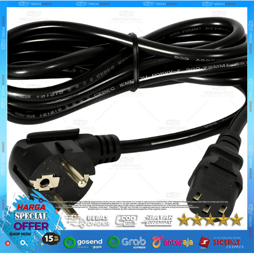 Jual Kabel Power CPU Komputer PC Desktop Premium Panjang 1.8M High ...