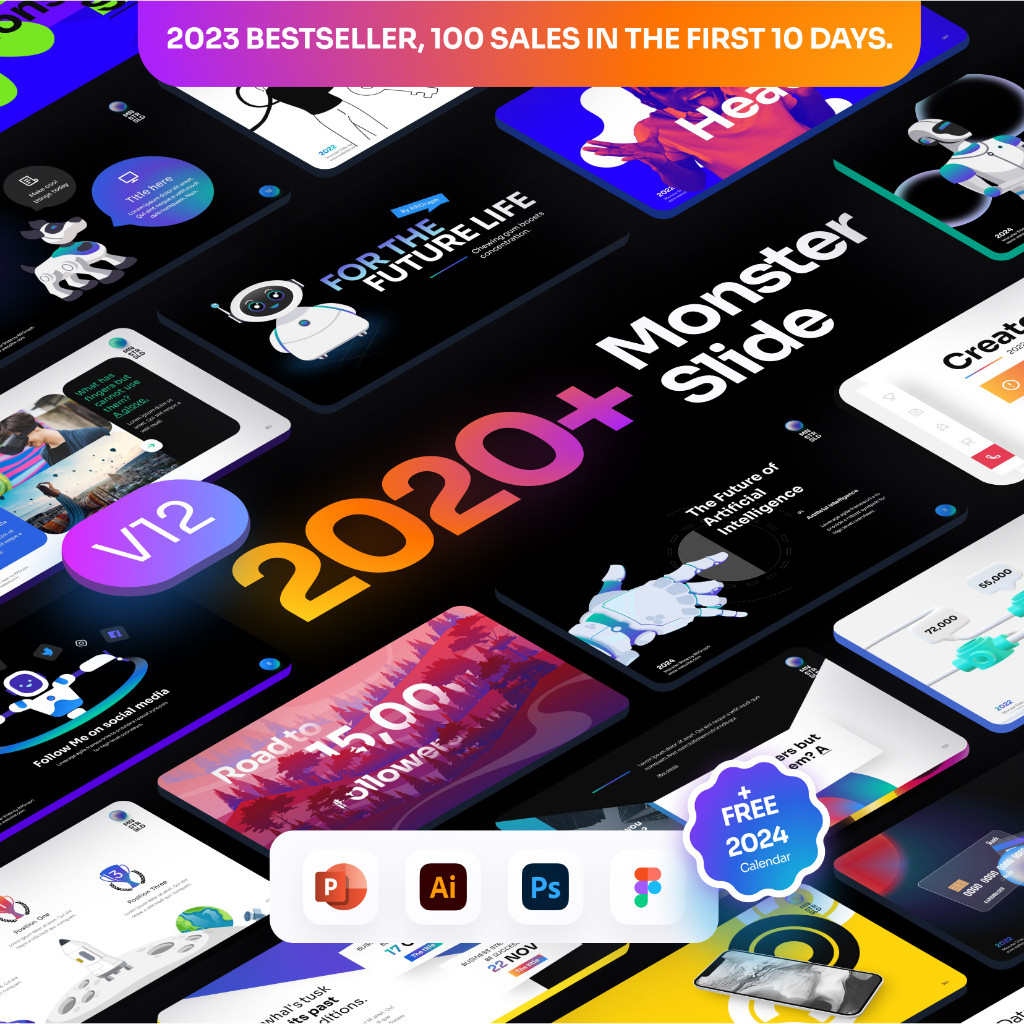 Jual Monster Slides Premium PowerPoint Presentation Template | Shopee ...