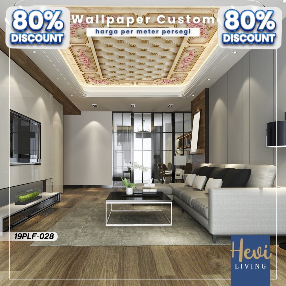 Jual Wallpaper Custom Plafon Rumah - Motif Sky Plafon - Wall Sticker ...