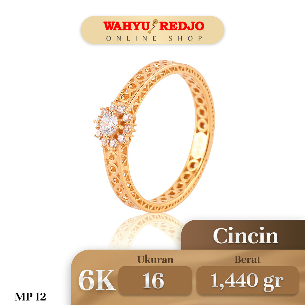 Jual Cincin Emas Kadar 6K Wahyu Redjo CC6K28853389 Shopee Indonesia