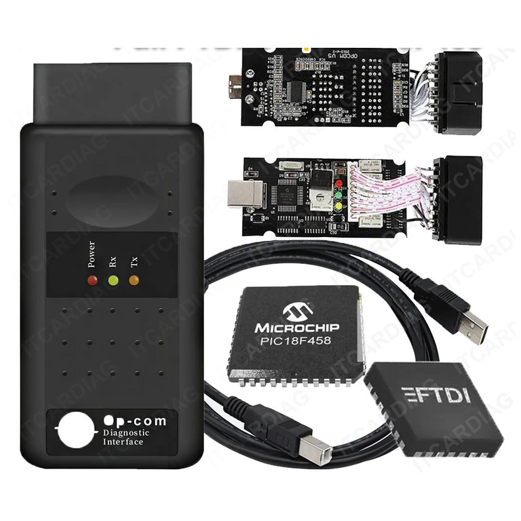 Jual Newest Opcom 1.99 For Opel Full Chip OP-COM V1.99 FTDI PIC18F458 ...
