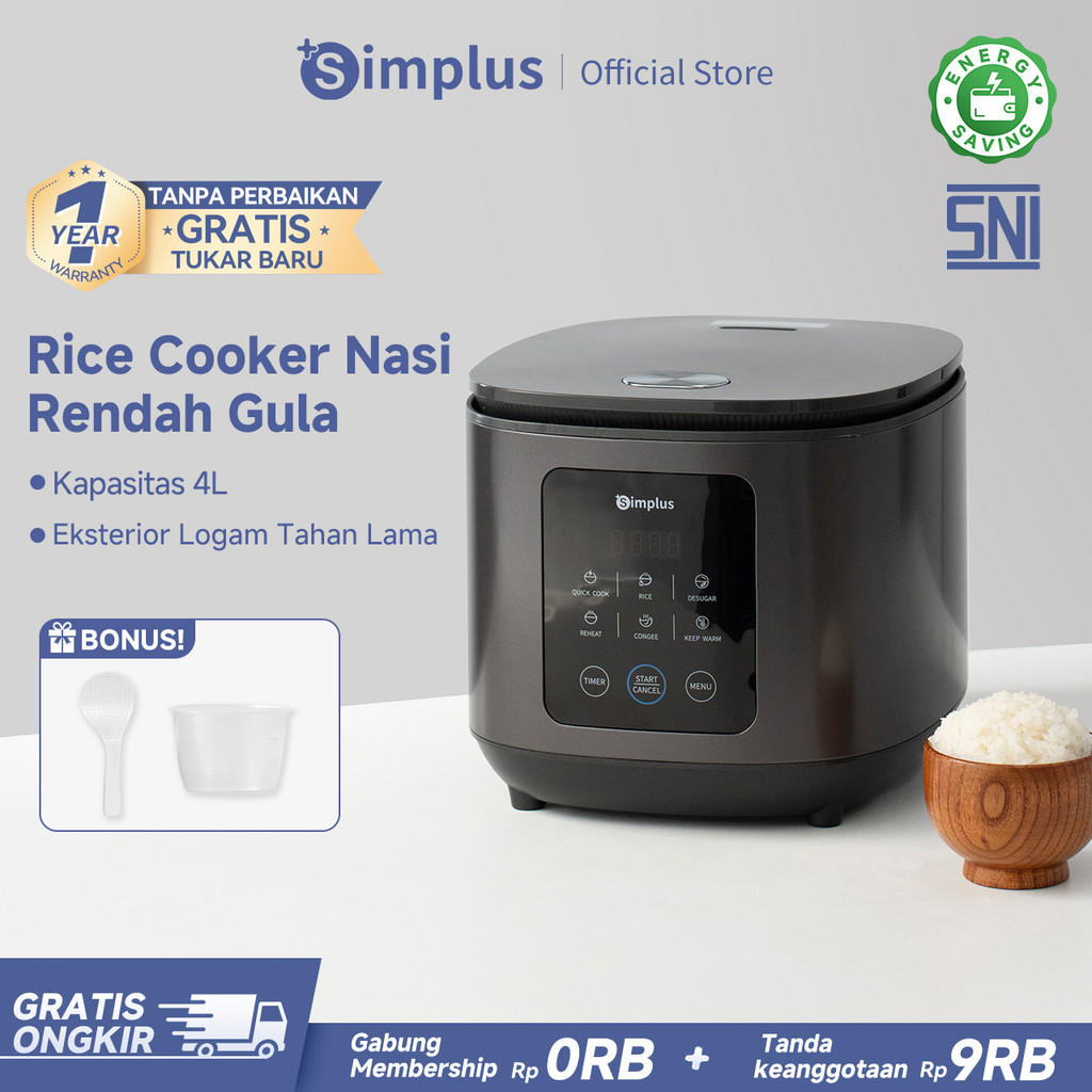 Jual Simplus Rice Cooker MagicCom 4L Nasi Rendah Gula Rendah Kalori ...