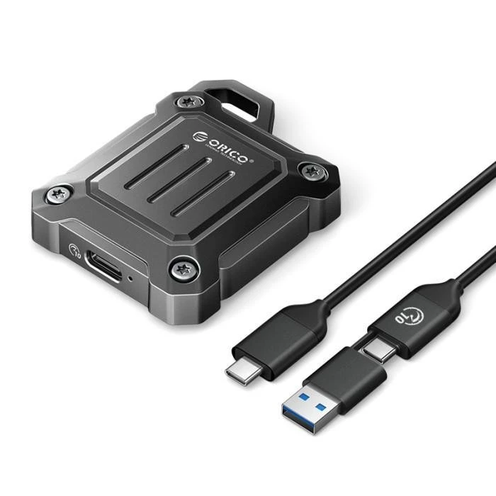 ORICO XAM2-G2 enclosure M.2 2230 dengan kabel 2-in-1 USB-C dan casing alloy