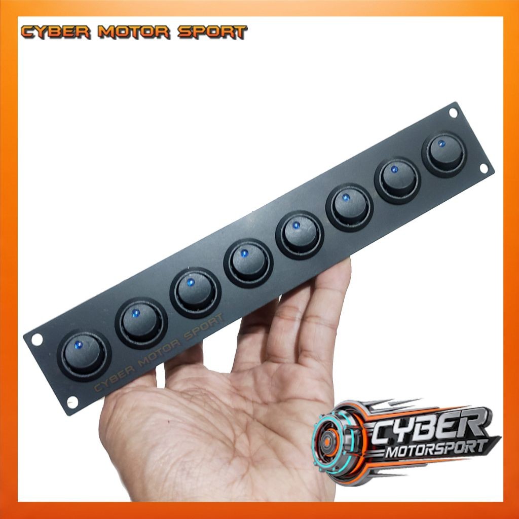 Jual Switch panel mobil 12v 24 volt 8 saklar tombol lampu mobil offroad ...