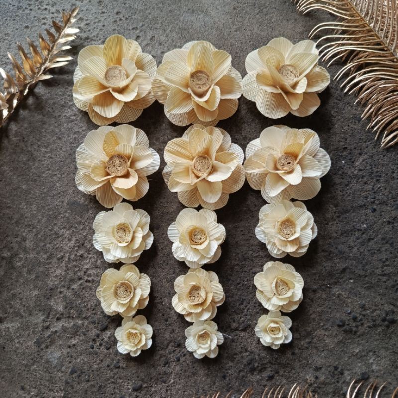 Jual Rustic Flower Suplly- Rustic Supply bunga klobot jagung mawar mini ...