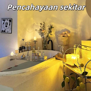 Lampu Kristal Meja RGB 16 Warna Sentuhan Dekorasi Romantis Cocok Ruang Tamu Kamar Tidur