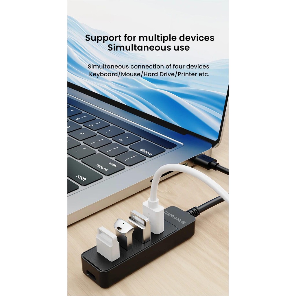 Jual USB 3.0 Power Adapter 4 Port Multi USB Splitter Hub USB Hub 2.0 ...