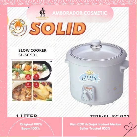 Jual MH - Solid Slow Cooker SL-SC 901 / Solid Slow Cooker 1 Liter PECAH ...