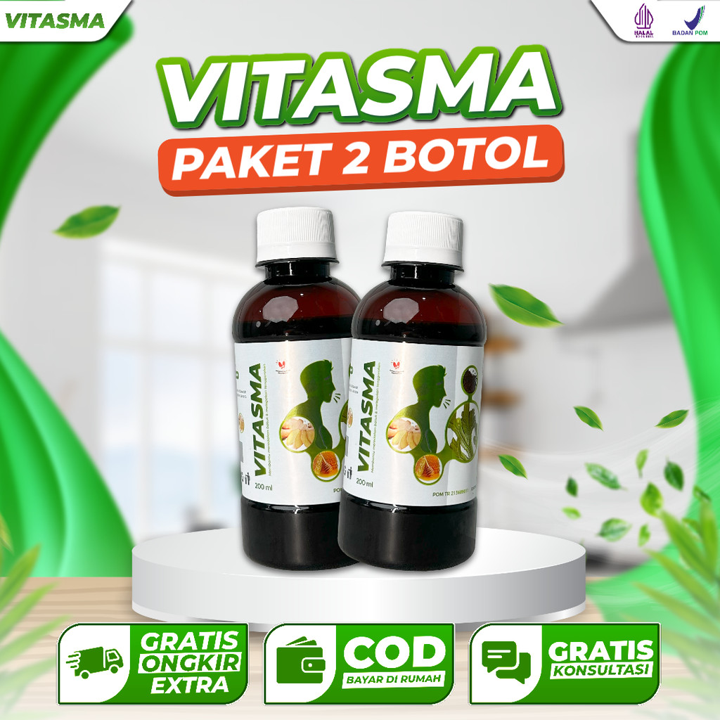Jual Paket 2 Botol Vitasma Madu Herbal Batuk Asma Ispa Tenggorokan ...