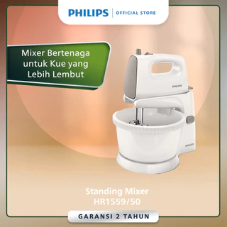 Mixer Philips -  2 Liter - HR1559/50 - Stand Mixer -  Mikser Philips - Mixer Pencampur - Mixer Kue - Abu abu