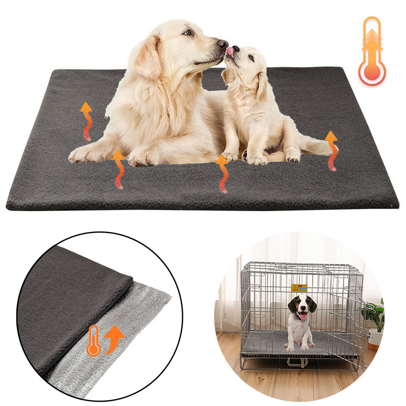 Image showcasing Jual Self ming Dogs Pad Bed Soft Self Heating Cat Dog Mat Thermal Pet ...