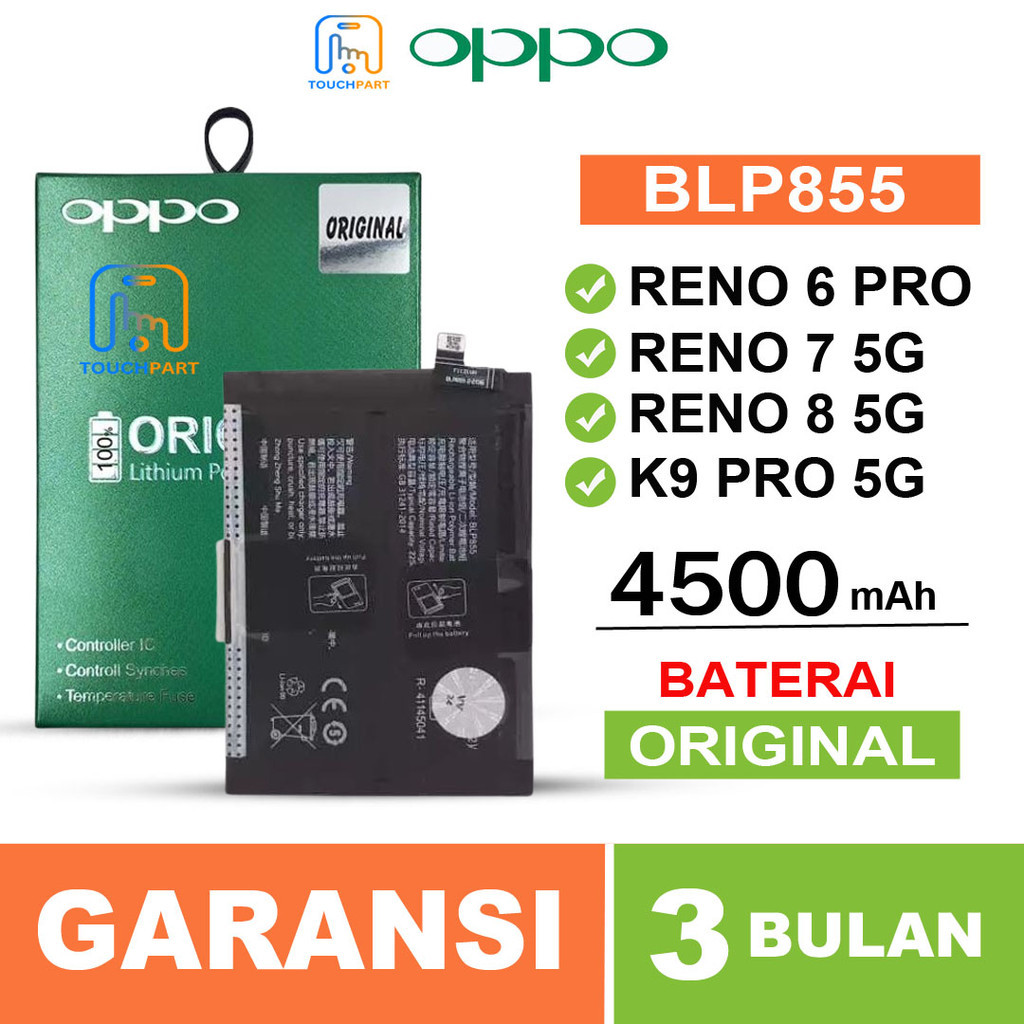Jual Baterai batre Oppo Reno 6 Pro 5G Reno 7 5G Reno 8 5G K9 Pro 5G ...