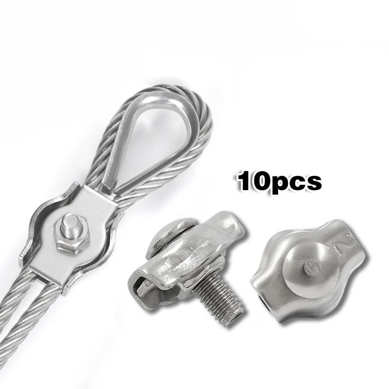 Jual 10PCS Klem Seling Wire Rope Clips M2 / Pengait Kawat Seling / Wire ...
