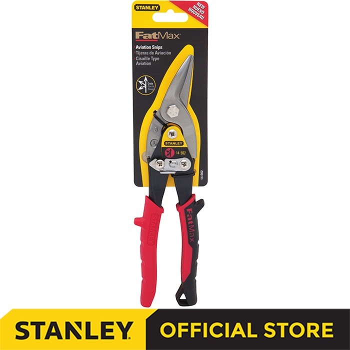 Jual Stanley Gunting Baja Max Steel Aviation Snips Left ( Red ...