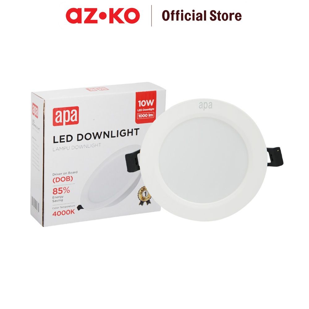 Jual AZKO Apa Lampu Downlight Led Dob Inbow Smd 10 watt Warm White ...
