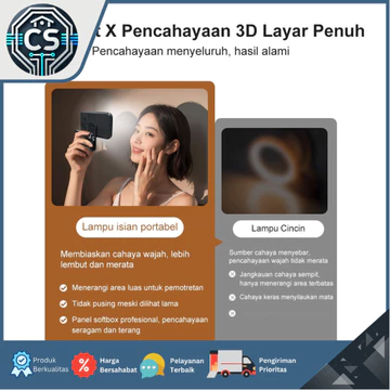 Lampu Selfie Jepit Y67 – Ring Light Super Terang Mini! Kompatibel HP Laptop