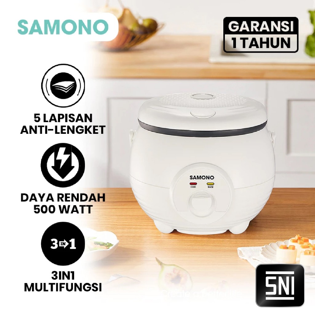 Jual Samono Sunny Rice Cooker Aesthetic Low Watt Anti Lengket 3in1 ...