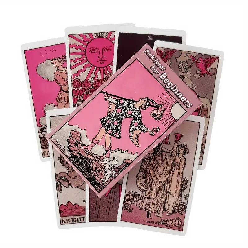 Jual Pink Rider Tarot Cards Game Board Game for Beginners Divination ...