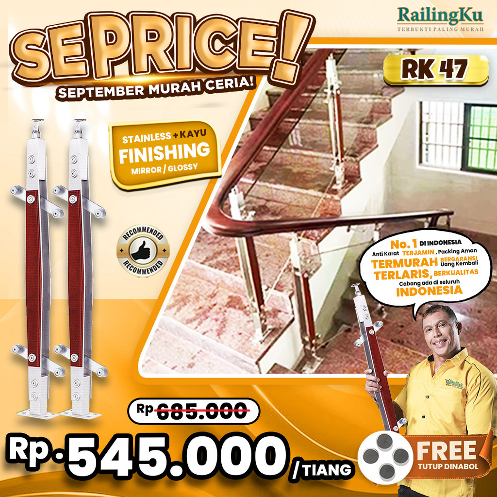 Jual Railing Tangga Stainless Nature Desain Railingku [SEPRICE!] RK 47 ...