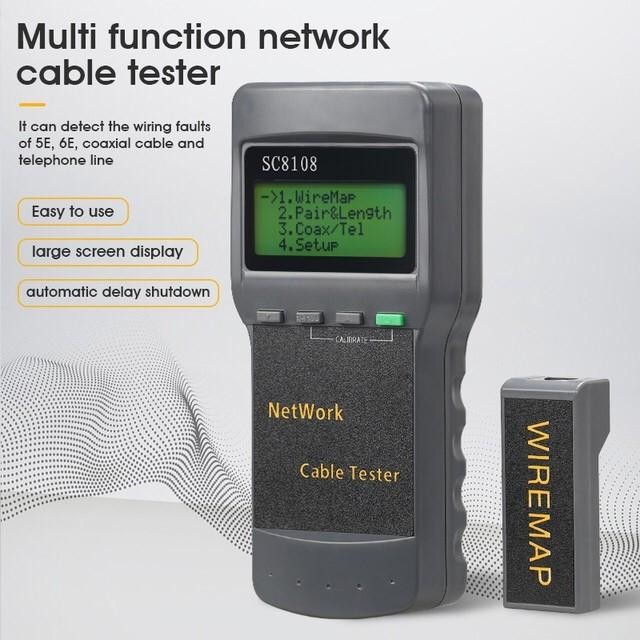 Jual LAN Tester SC8108 Cable Lan Tester RJ45 Network Digital Cat 5 5e ...
