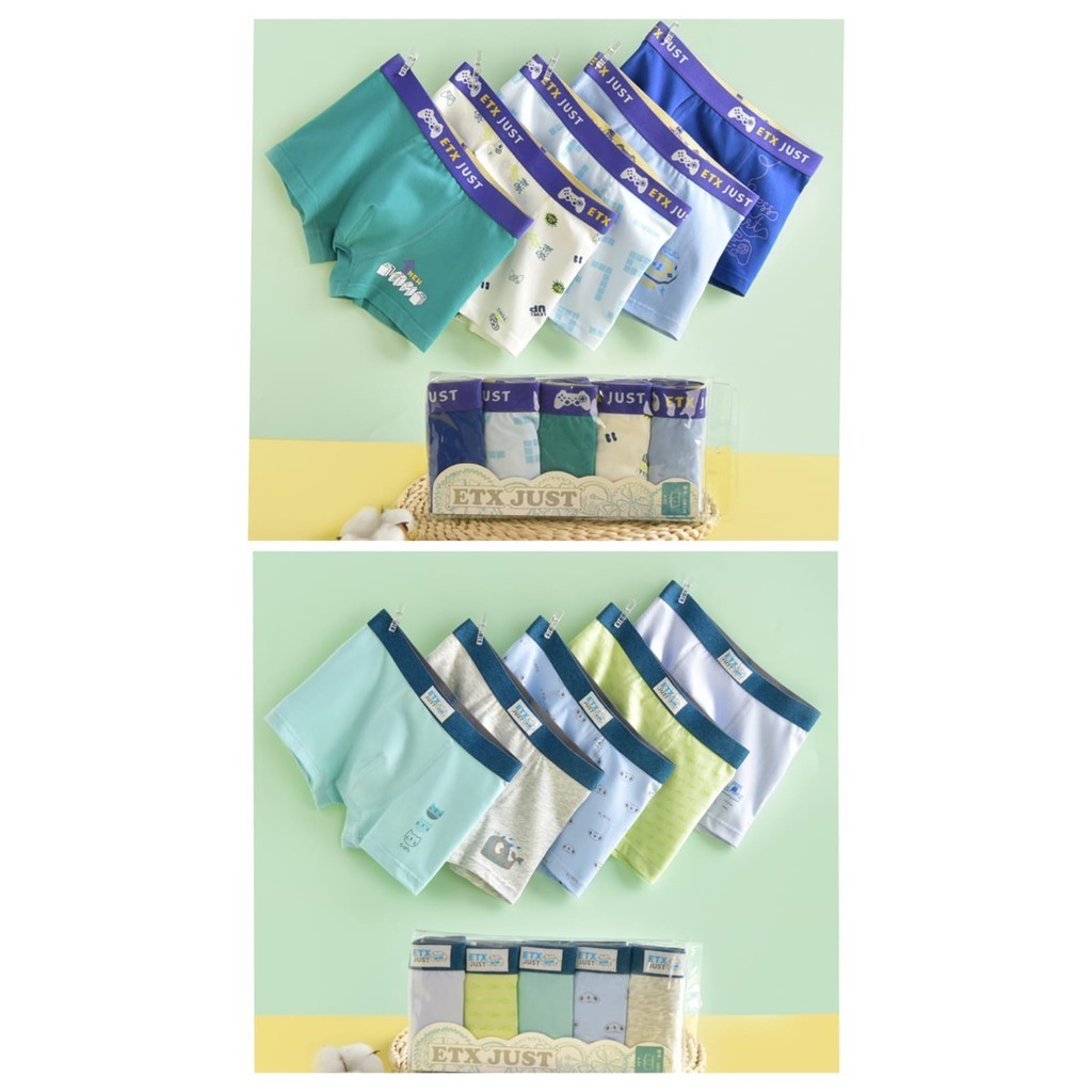 Jual (UND511 / UND512 ) ( 1 PACK ISI 5 ) Celana dalam / underwear boxer ...