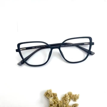 Frame Kacamata 86001 Cat Eye Besar Lebar Lentur Lensa Photocromic Bluecromic Blueray Anti