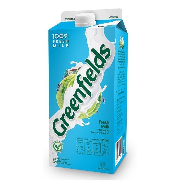 Jual GREENFIELDS FRESH MILK 1890 ML | Shopee Indonesia