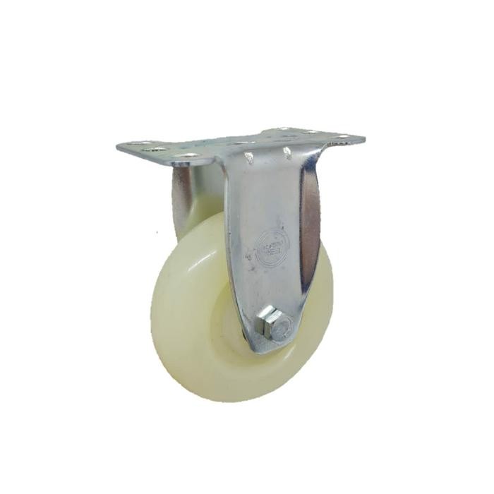 Jual Roda Nilon Ball Bearing Medium Duty 4 inch (100 × 32 mm) Plat Mati ...