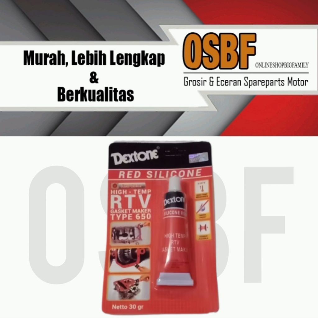 Jual LEM PAKING RED SILICONE 30 GRAM (0006) | Shopee Indonesia